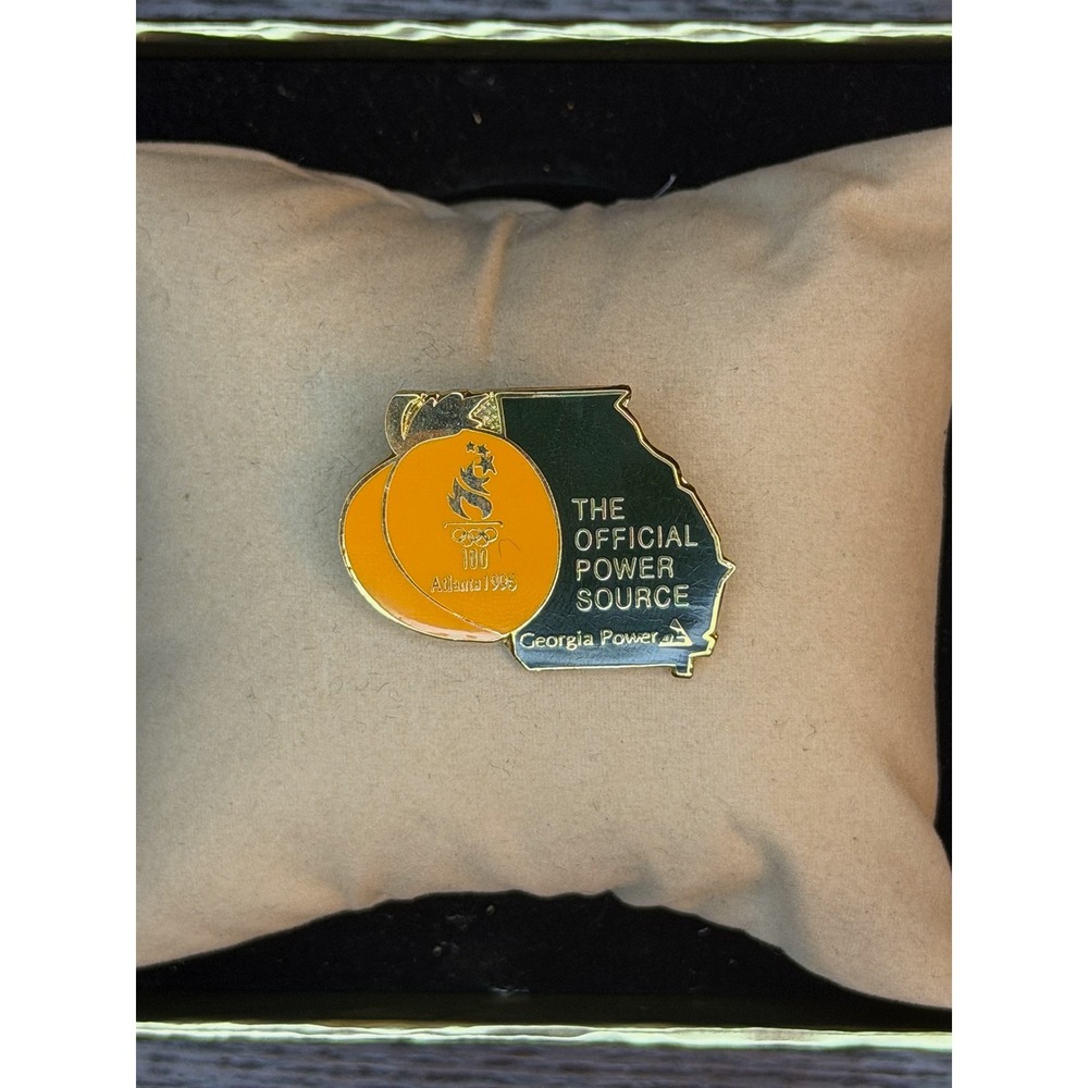 Vintage 1996 Atlanta Olympics Georgia Power Official Power Source Enamel Pin